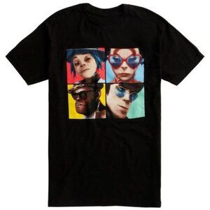 Gorillaz Humanz Album Black T-Shirt Band Tee